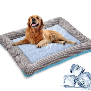 Cooling Dog Bed Pet Cool Mat For Cats And Dogs | Ice Silk Material Soft For Summer Sleeping Product Dog Beach Bed
